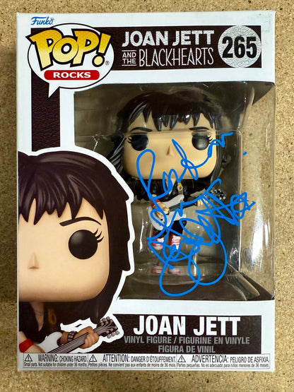 Joan Jett Signed & Joan Jett The Blackhearts Vaulted Funko Pop #265 With JSA COA