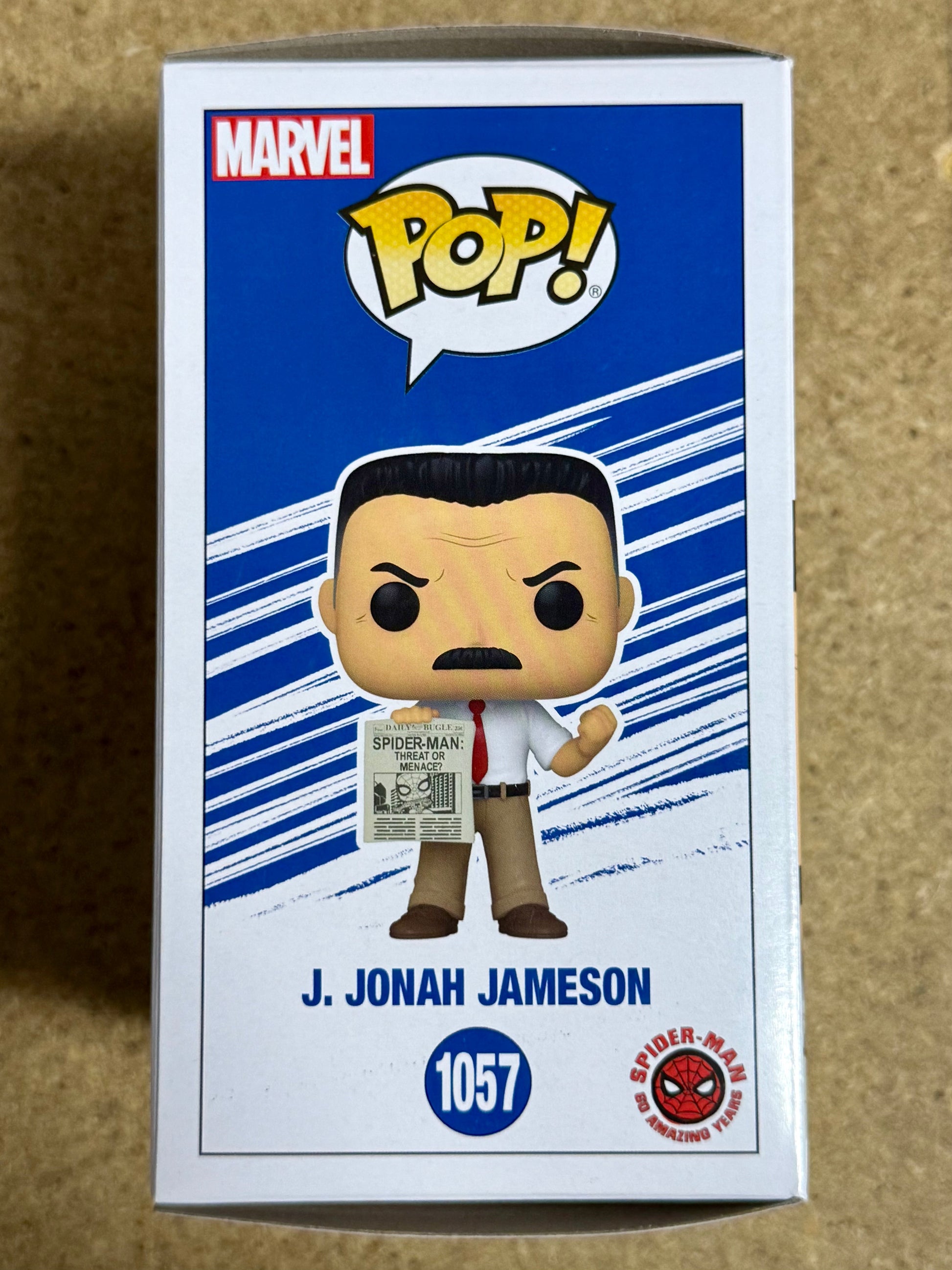 JK Simmons Signed J. Jonah Jameson Marvel Funko Pop #1057 Exclusive With JSA COA