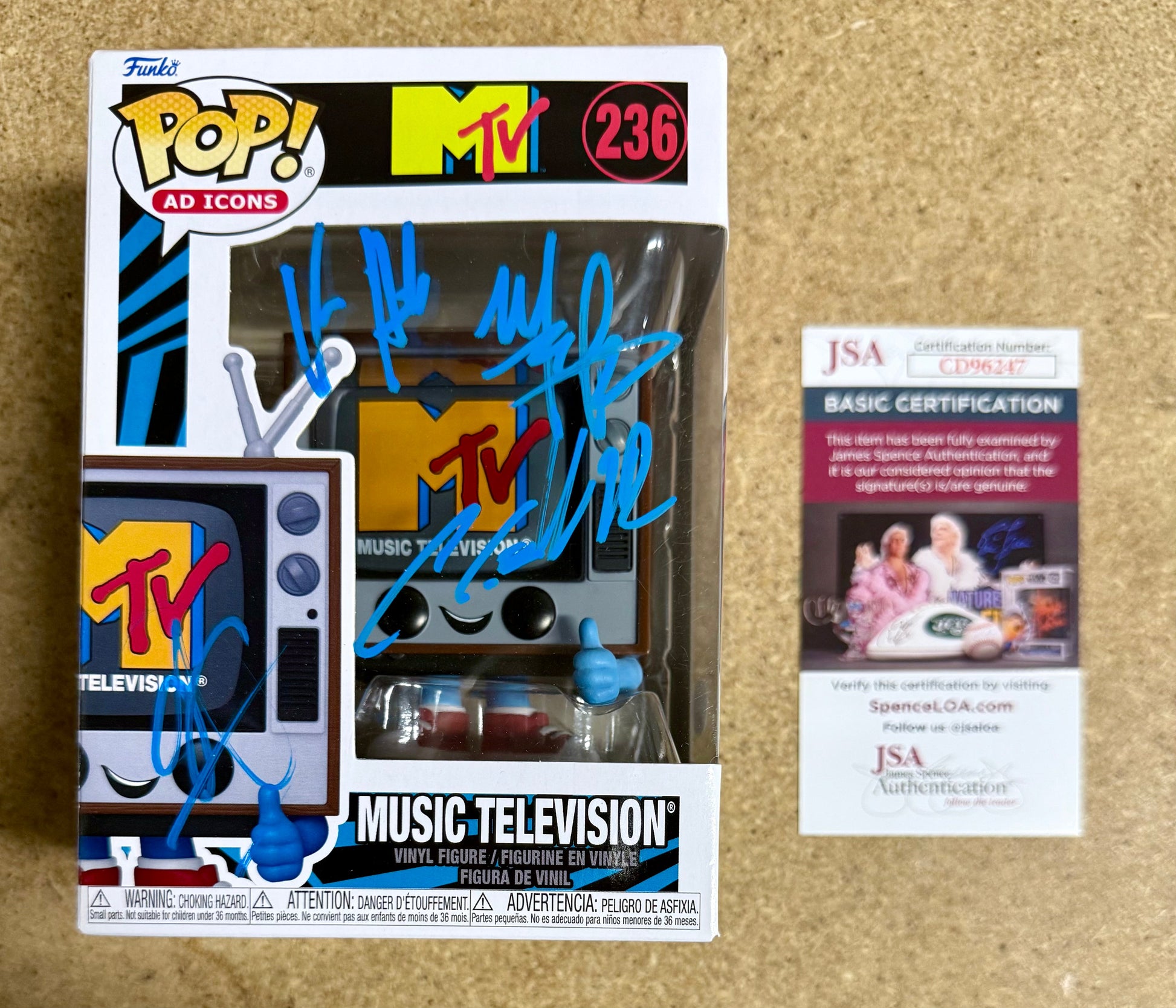 Sevendust Complete Band 2025 Signed MTV Funko Pop #236 With JSA COA