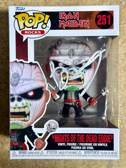 Bruce Dickinson Signed Iron Maiden Eddie Funko Pop! Rocks #251 With JSA COA
