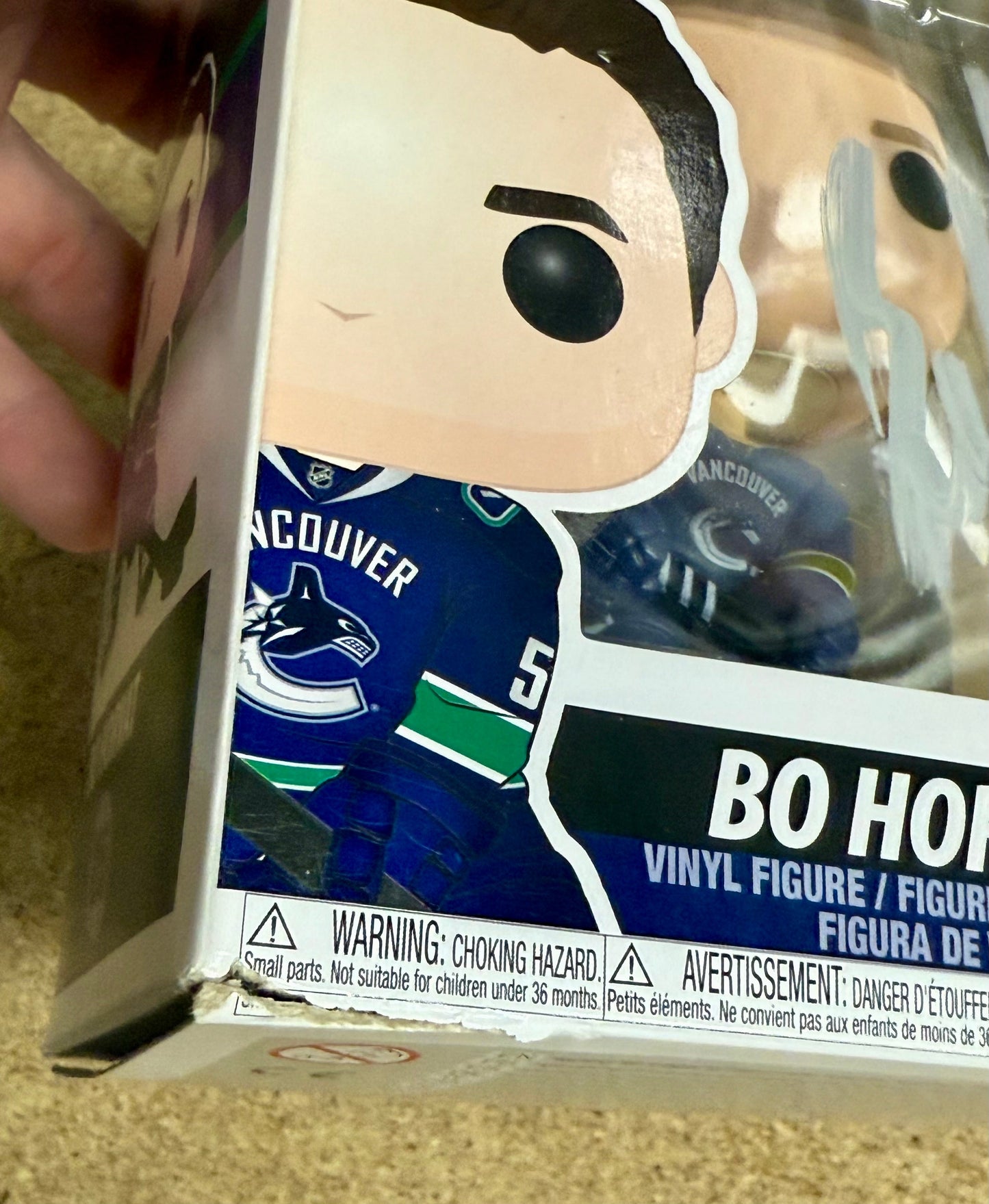 Bo Horvat Signed Funko Pop! #25 NHL Canada Vancouver Canucks With JSA COA