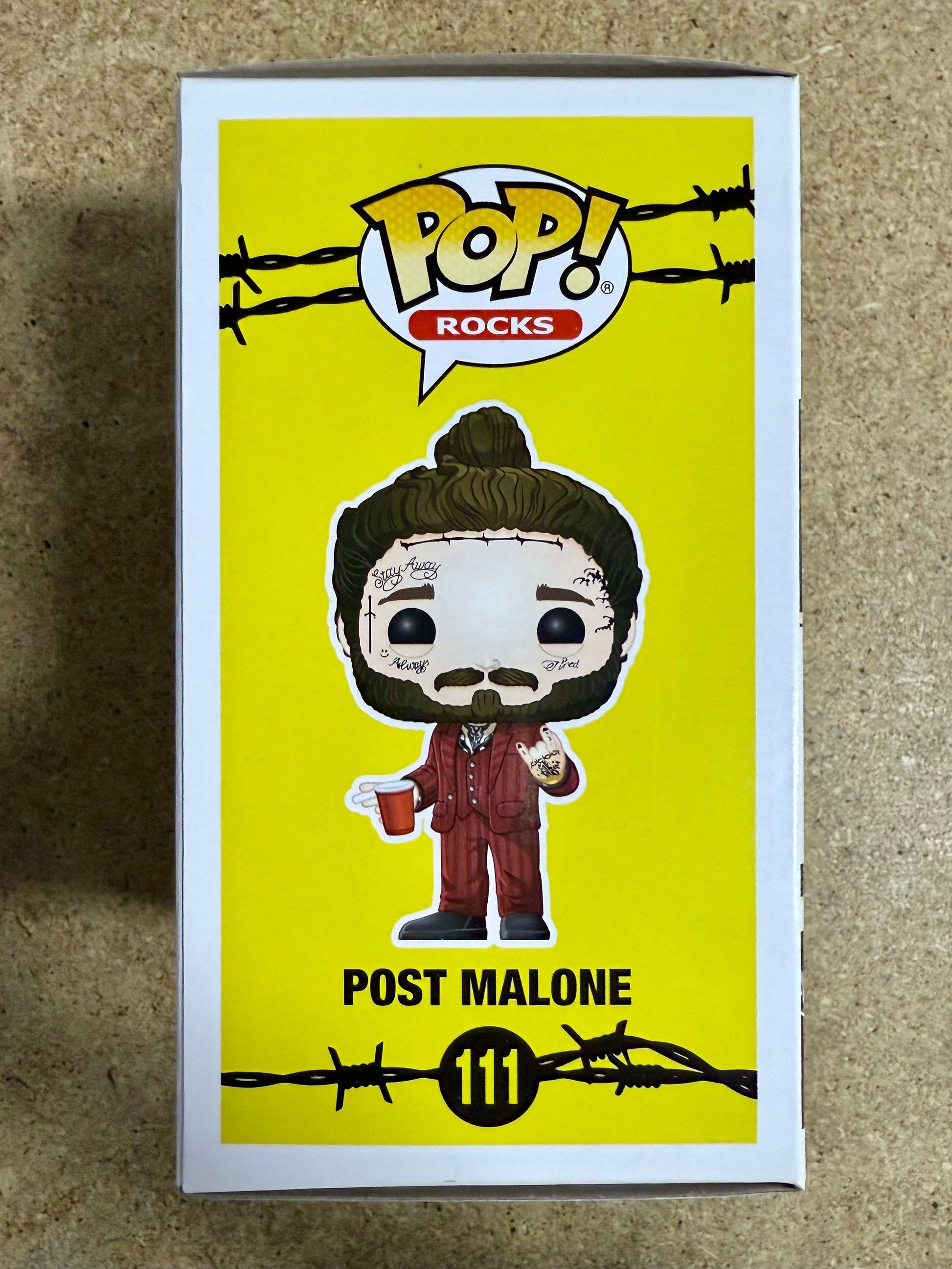 Post Malone Signed Vaulted Beerbongs And Bentleys Funko Pop! #111 With JSA COA