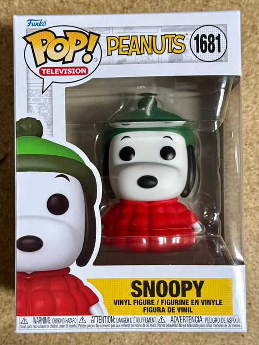 Funko Pop! Television Snoopy With Red Jacket #1681 Peanuts 2024 Charlie Brown
