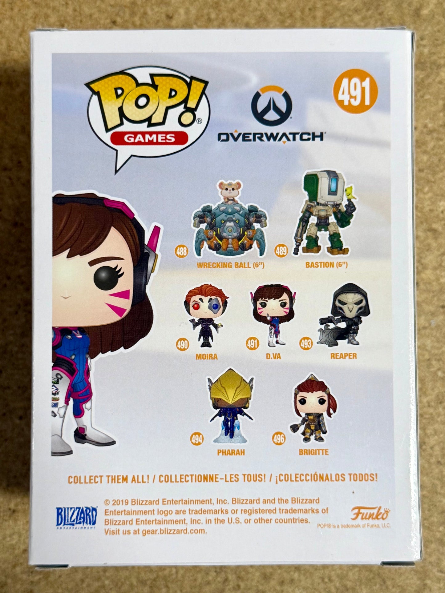 Funko Pop! Games D.VA (Hana Song) #491 Blizzard Overwatch 2019 Vaulted