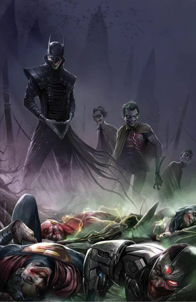 Dark Nights Metal 4 DC 2017 NM Francesco Mattina Variant Batman Who Laughs Joker