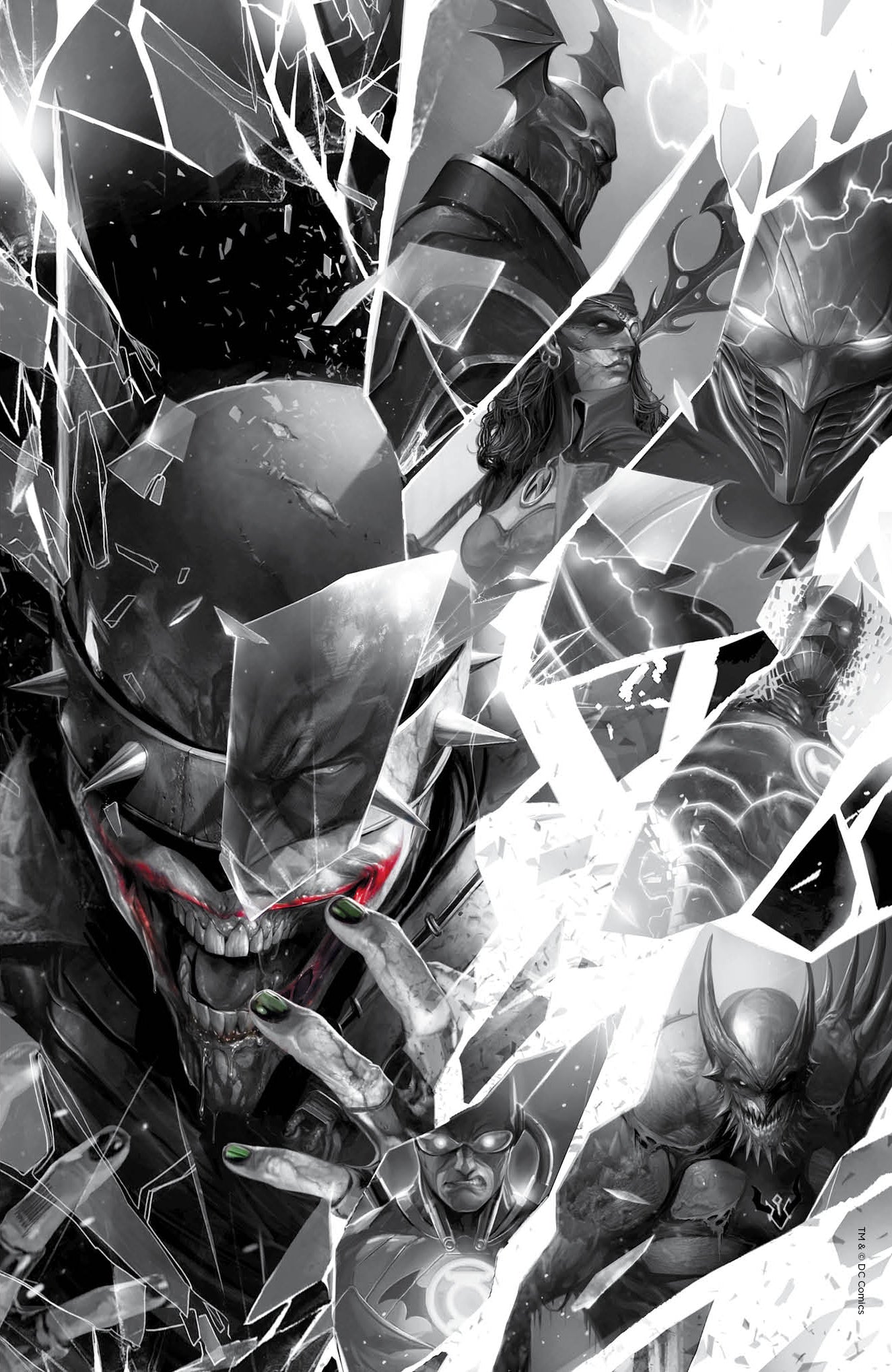 Dark Nights Metal 6 DC 2018 Francesco Mattina Variant Batman Who Laughs Shattered