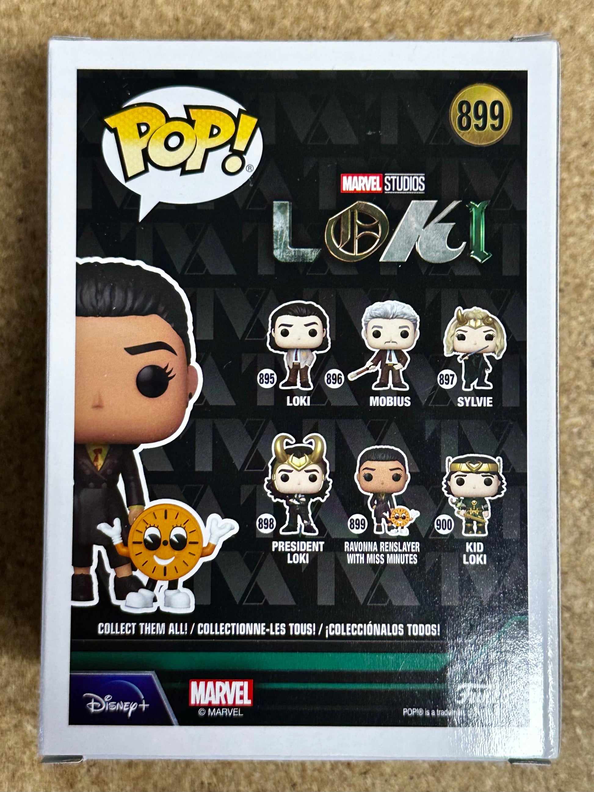 Funko Pop! Marvel Ravonna Renslayer With Miss Minutes #899 Loki 2021 Disney +