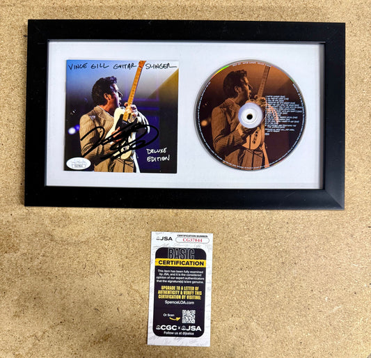 Musician Vince Gill Signed “Guitar Slinger” (2011) CD Booklet JSA COA