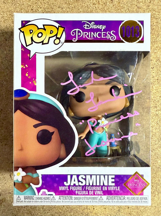 Linda Larkin Signed Princess Jasmine Funko Pop! #1013 Disney Aladdin JSA COA