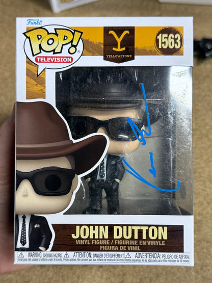Kevin Costner Signed John Dutton Yellowstone Funko Pop! #1563 With JSA COA