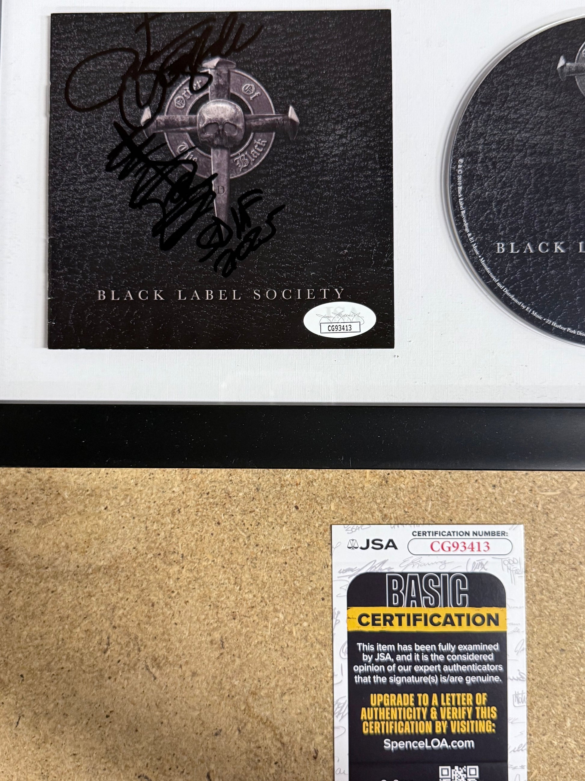 Zakk Wylde Framed & Signed “Order Of The Black” Black Label Society CD Booklet With JSA COA