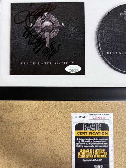 Zakk Wylde Framed & Signed “Order Of The Black” Black Label Society CD Booklet With JSA COA