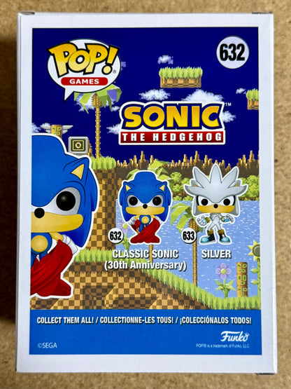 Funko Pop! Games Flocked Classic Sonic The Hedgehog #632 FS 2020 Exclusive