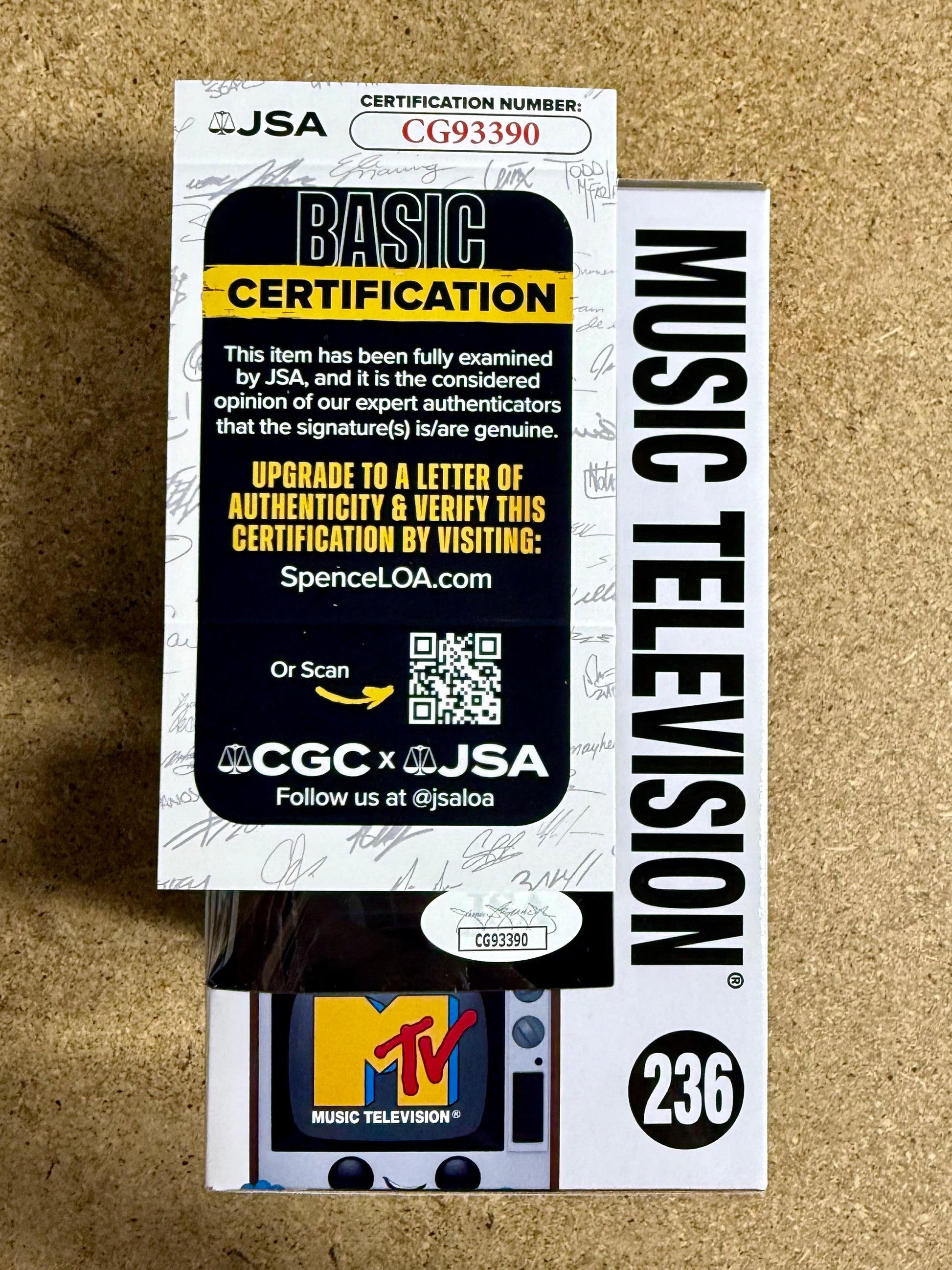 Musician Donnie Iris Signed 2024 MTV Funko Pop #236 With JSA COA