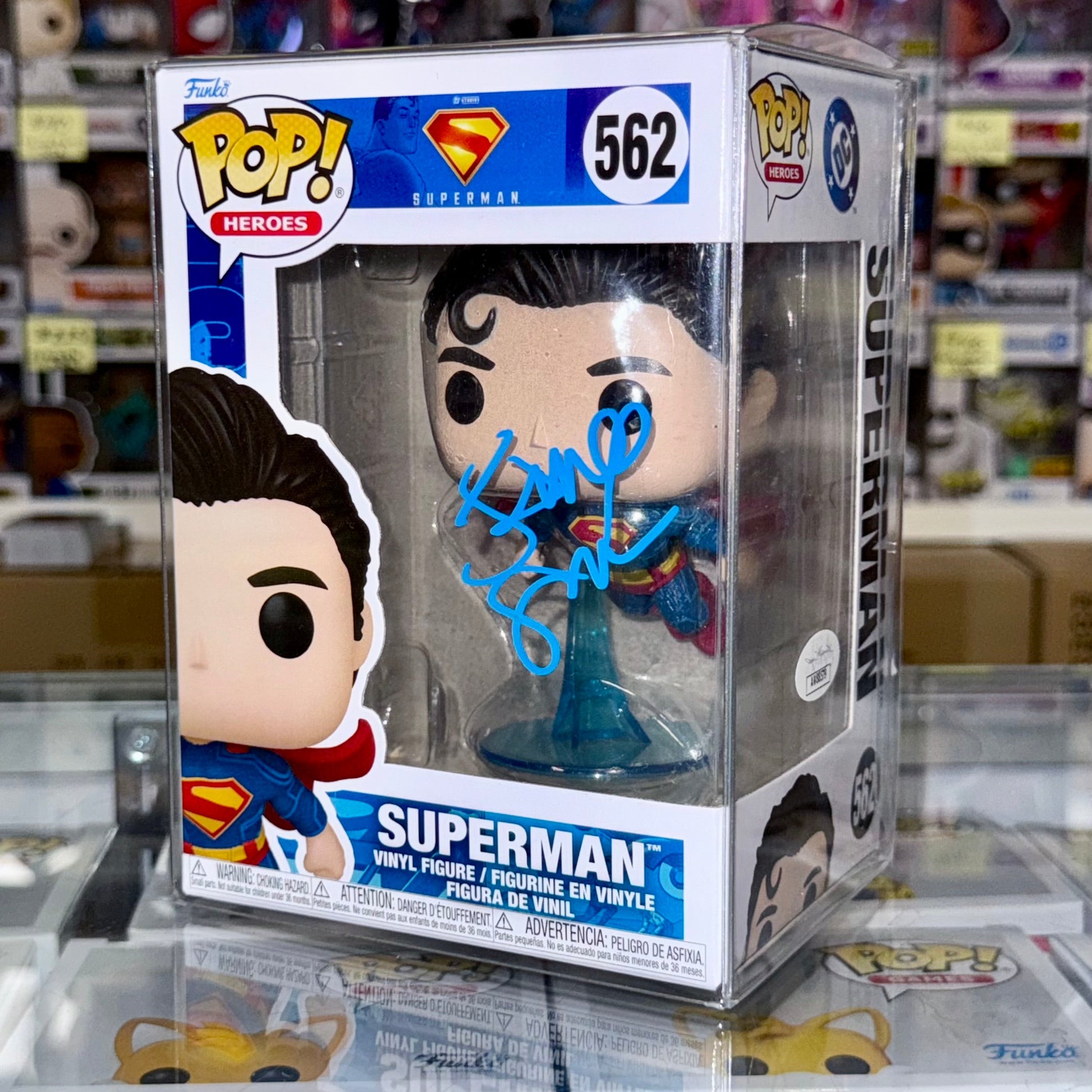 Director James Gunn Signed Funko Pop! DC Heroes Superman #562 2025 With JSA COA