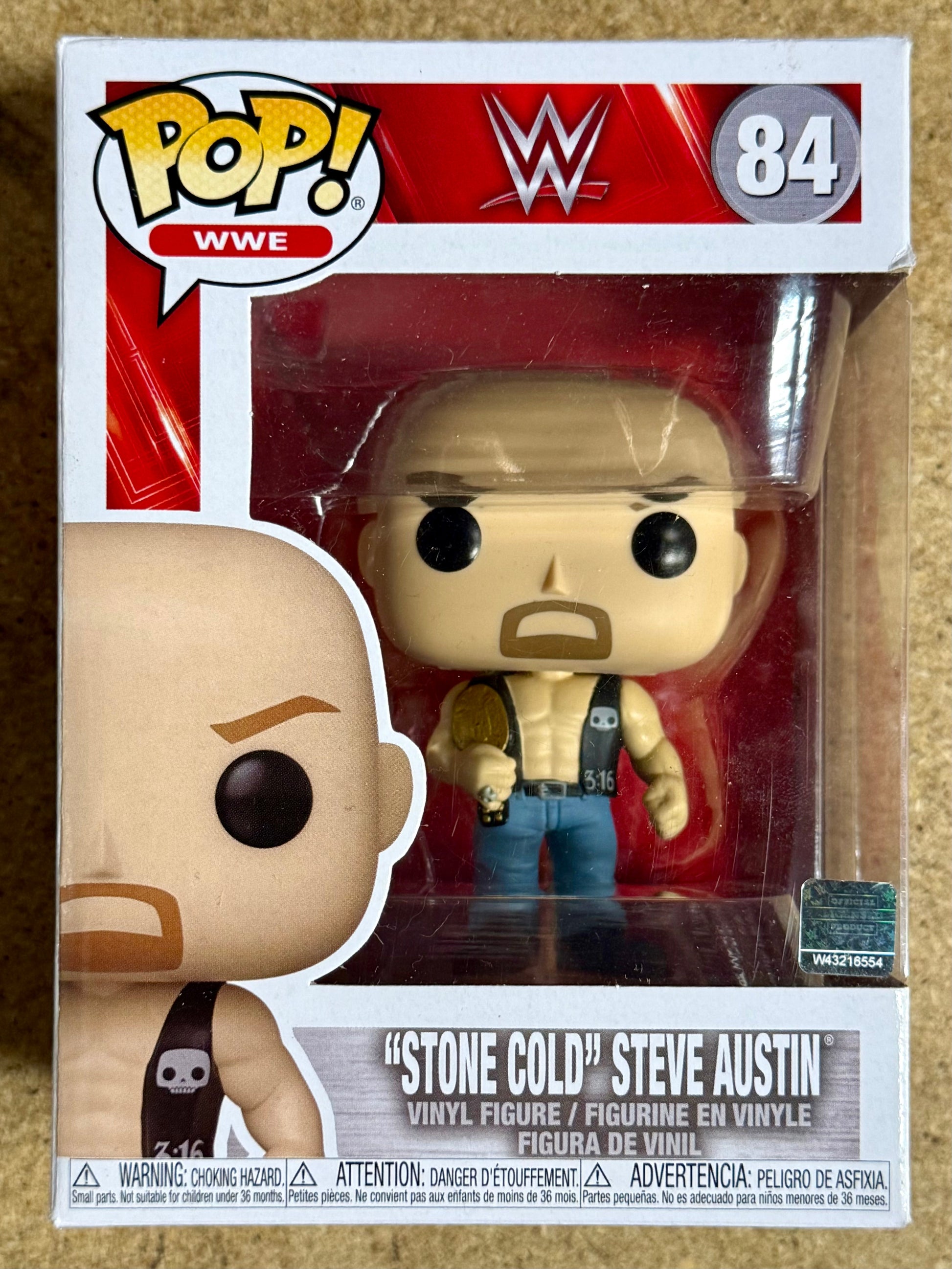 Funko Pop! WWE Stone Cold Steve Austin With Smoking Skull Belt #84 Stunner 2021