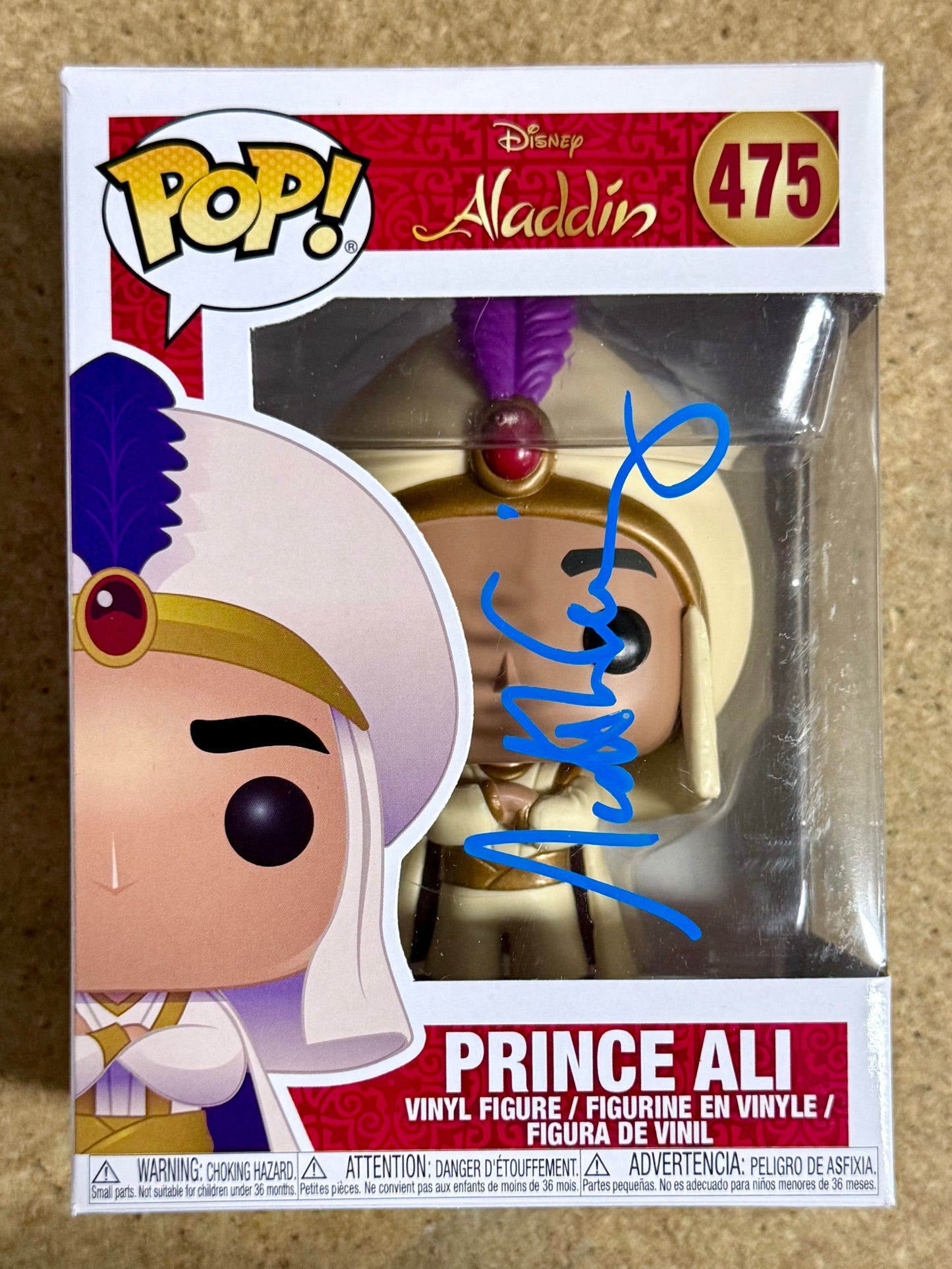 Scott Weinger Signed Disney Aladdin (Prince Ali) Funko Pop! #475 With JSA COA