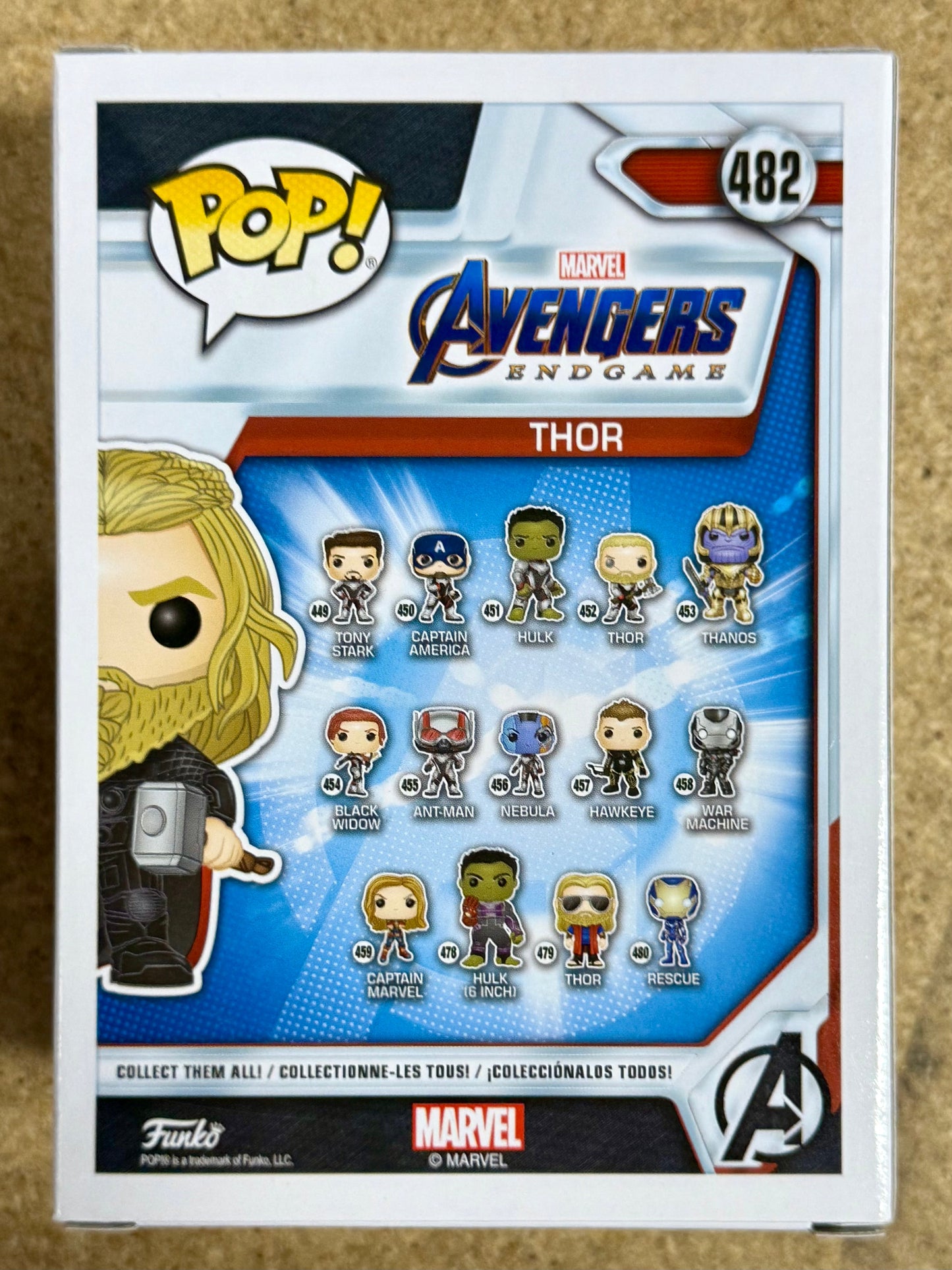 Funko Pop! Marvel Thor #482 Avengers Endgame 2019 Vaulted Exclusive