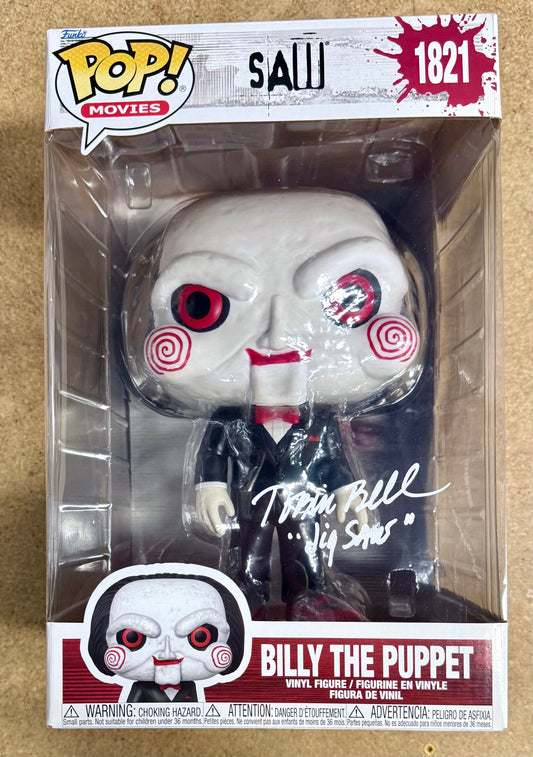 Tobin Bell Signed Saw Billy The Puppet Funko Pop! 10”#1821 Jigsaw Killer 2025