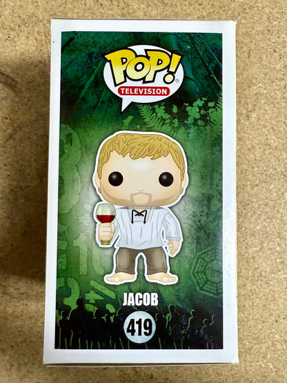 Mark Pellegrino Signed LOST Jacob Vaulted Funko Pop! #419 With JSA COA