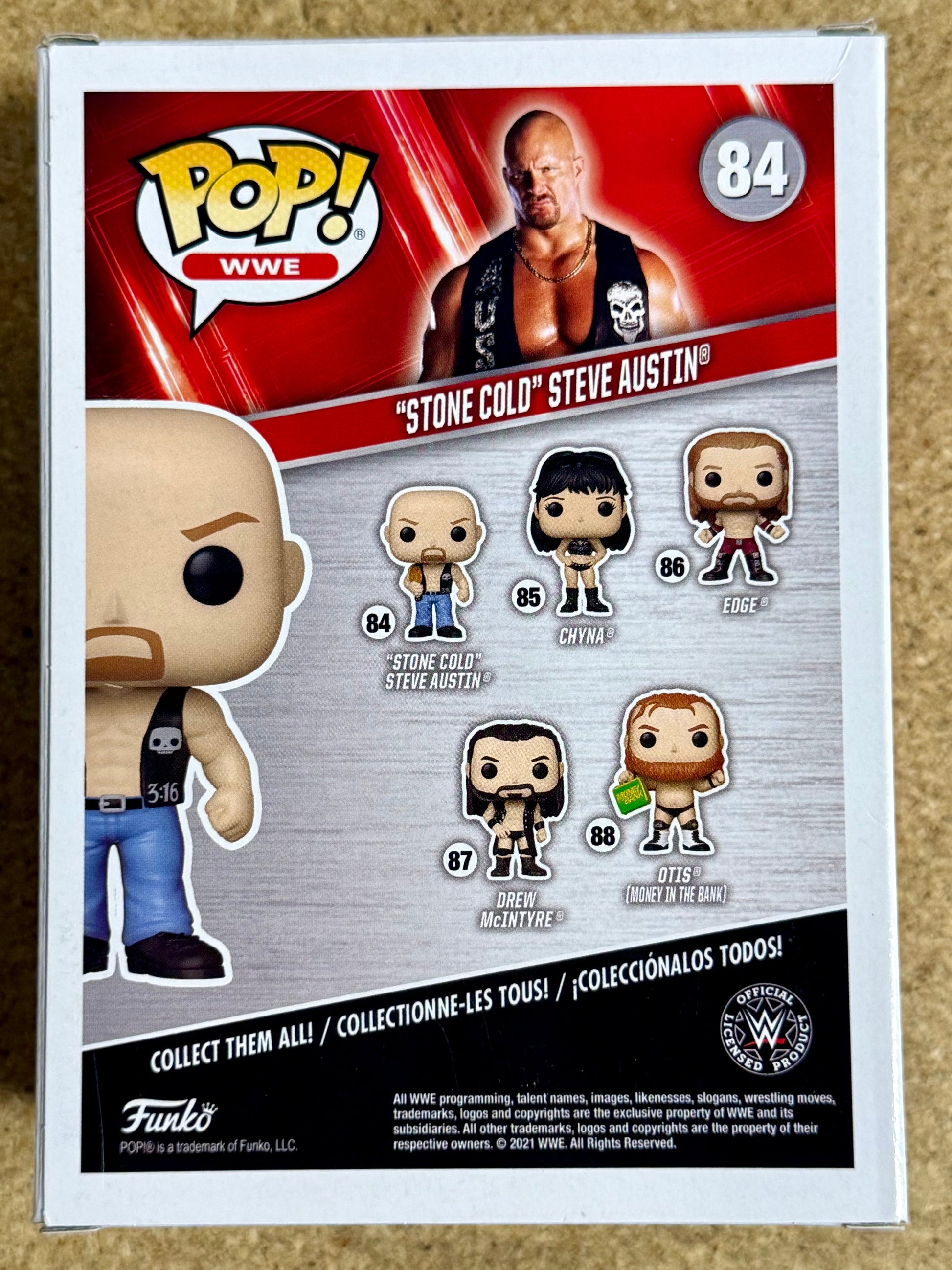 Funko Pop! WWE Stone Cold Steve Austin With Smoking Skull Belt #84 Stunner 2021