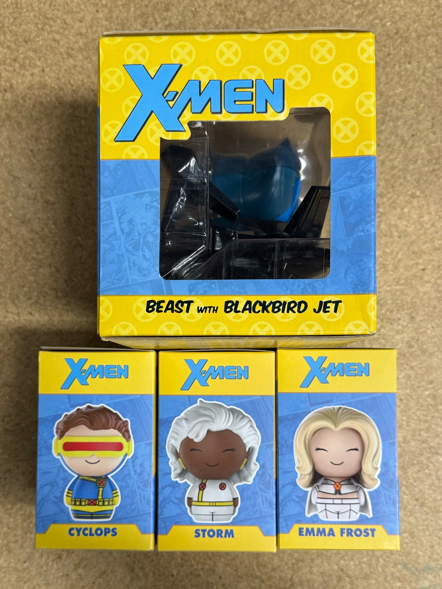 Funko Dorbz Marvel Beast & Blackbird, Cyclops, Storm Emma Frost Lot Of 4