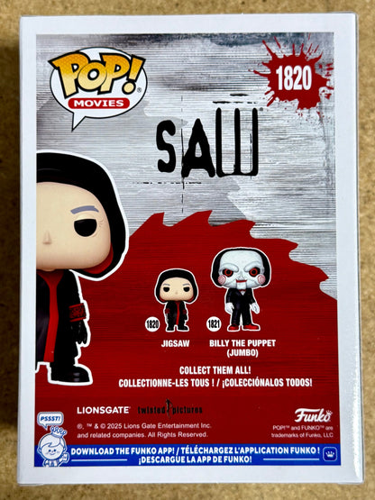 Funko Pop! Movies Hooded Jigsaw #1820 Saw Horror 2025 Serial Killer