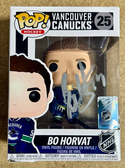 Bo Horvat Signed Funko Pop! #25 NHL Canada Vancouver Canucks With JSA COA