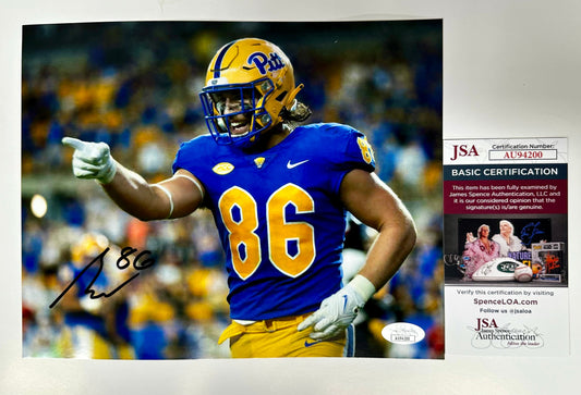 Gavin Bartholomew Signed PITT Pittsburgh Panthers 8x10 Photo With JSA COA