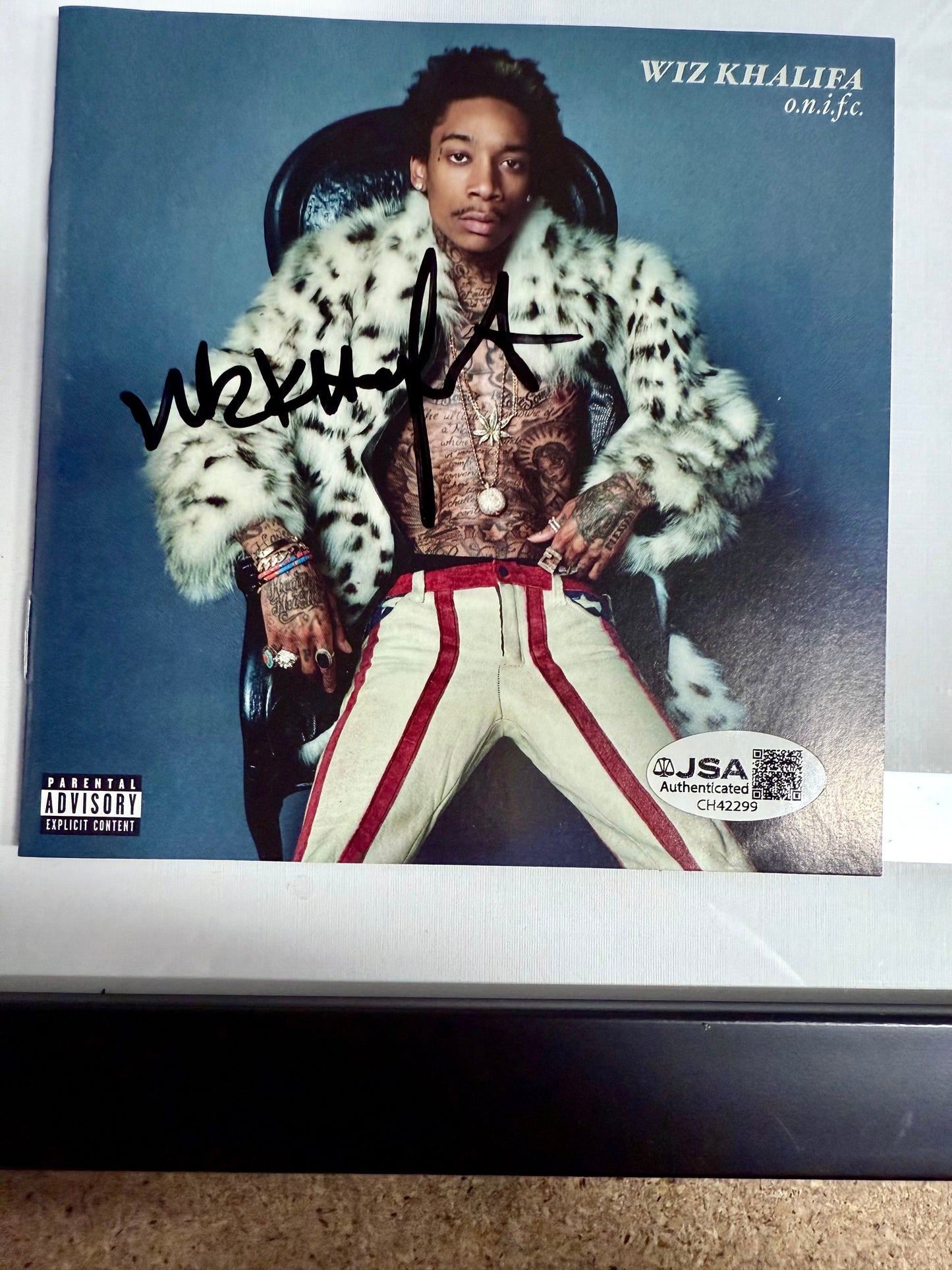 Wiz Khalifa Signed O.N.I.F.C. Only In First Class Framed CD Booklet With JSA COA