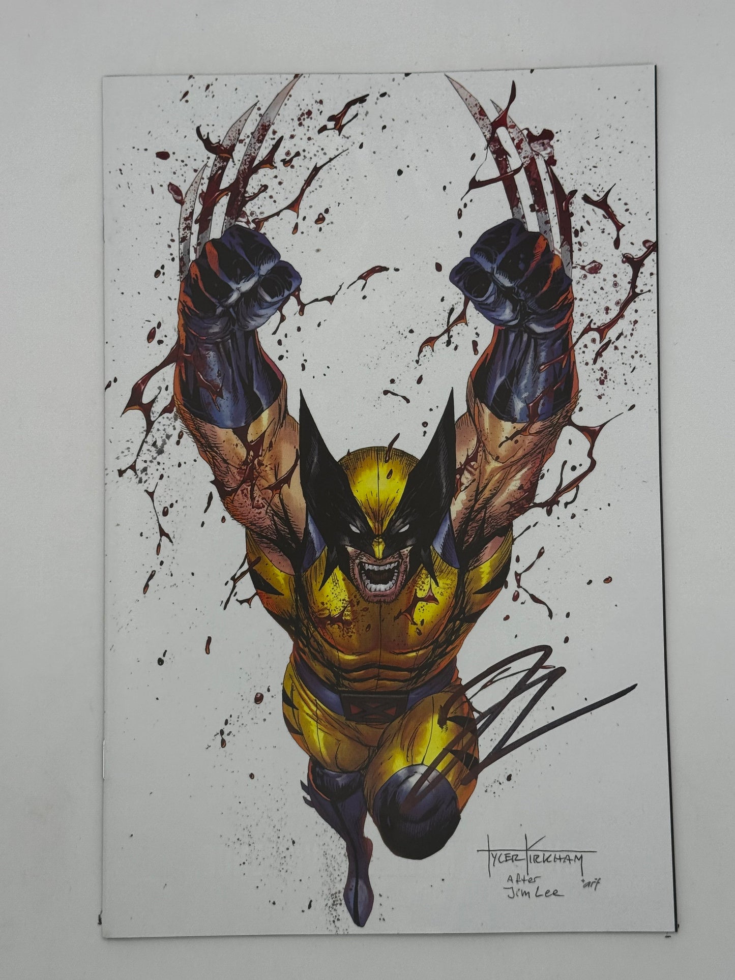 [Signed by Hickman] Wolverine: Revenge - Red Band #2 Virgin CON Unknown Comics Kirkham Exclusive Var Explicit Content [INST]