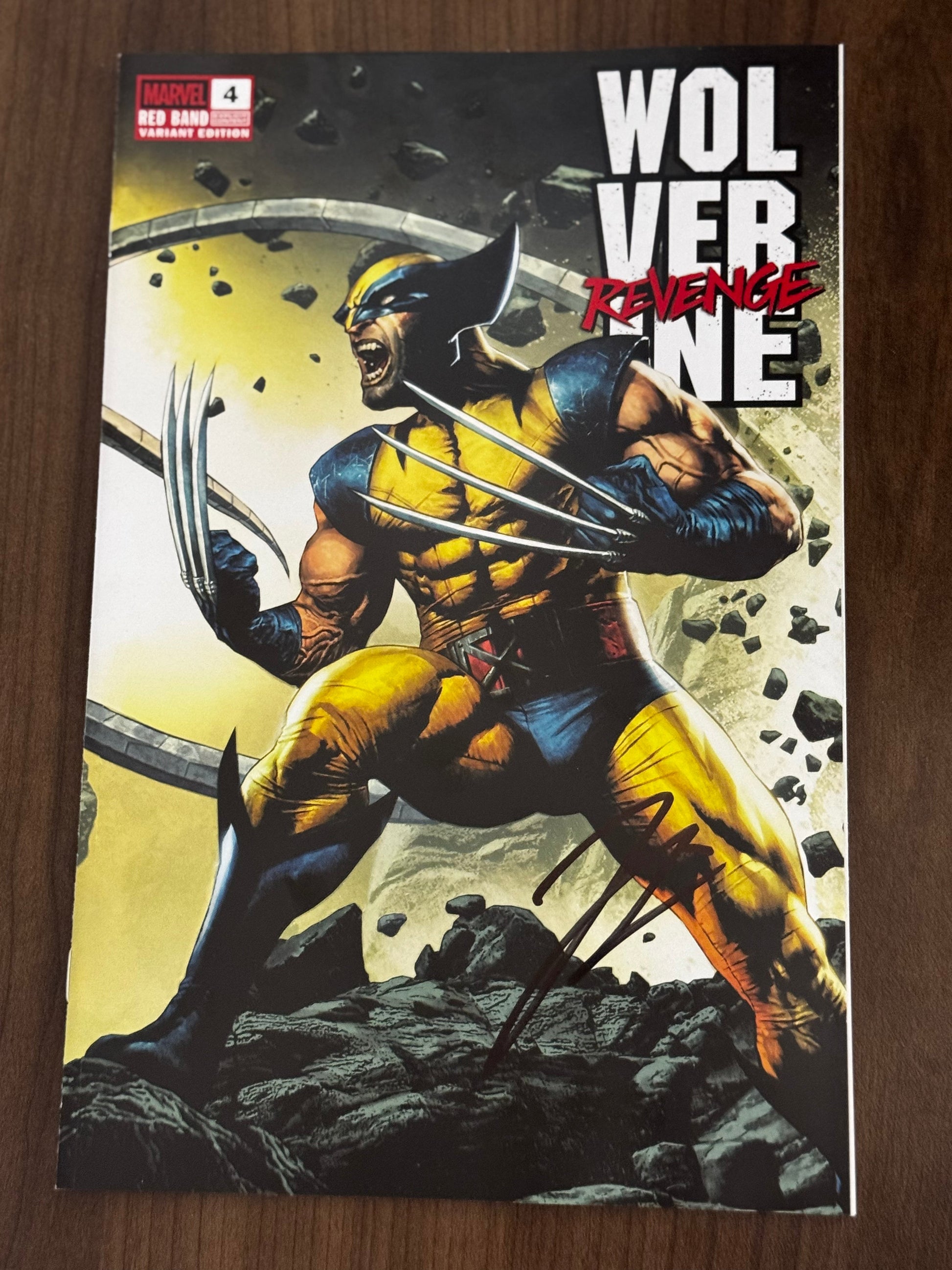 [Signed by Hickman] Wolverine: Revenge - Red Band #4 Unknown Comics Suayan Convention Exclusive Var Explicit Content [INST]