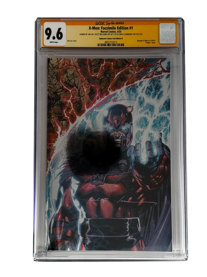 [TRIPLE SIGNED CGC YELLOW LABEL 4 PACK FOIL] X-Men 1991 #1 Facsimile Jim Lee | Claremont | Williams Cover Var [Set #2]