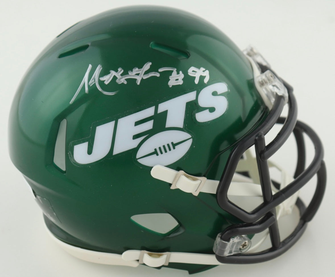 Signed Mark Gastineau Jet's mini Helmet