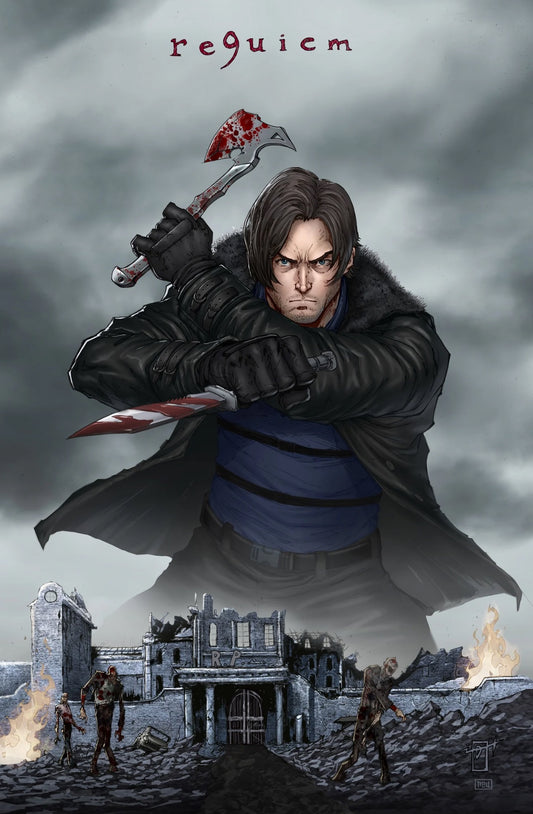 RESIDENT EVIL EMBOSSED C2E2 EXCLUISIVE (LTD 80) BY JONATHAN URIBE