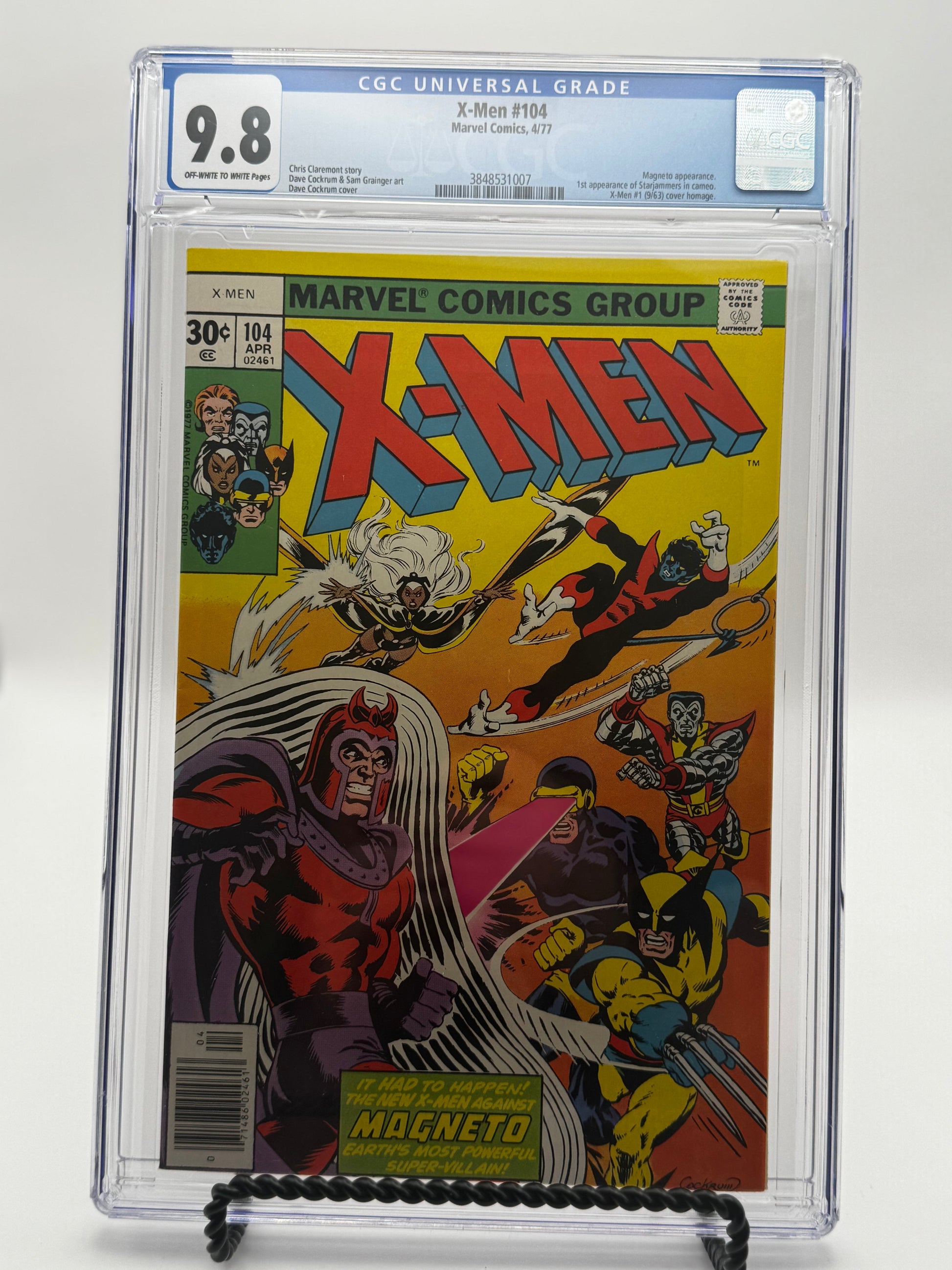 X-Men #104 CGC 9.8 Blue Label 1977 [IN STOCK]