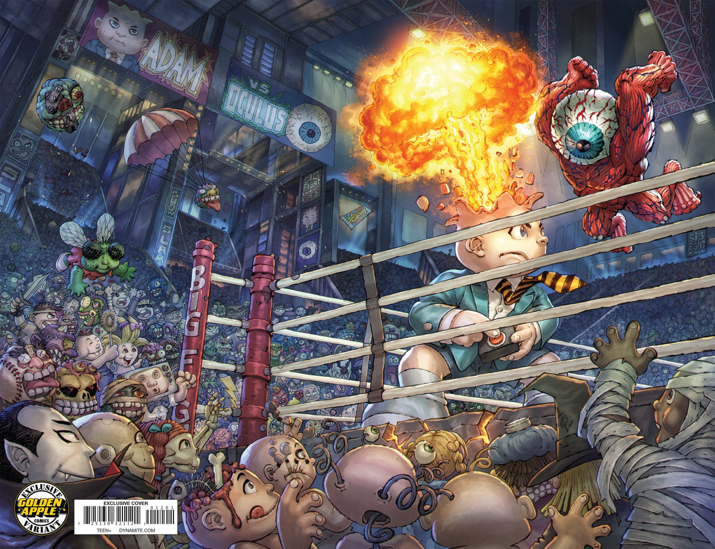Madballs Vs Garbage Pail Kids #1 Alan Quah Superman Vs Muhammad Ali Homage Variant (07/20/2022) Dynamite