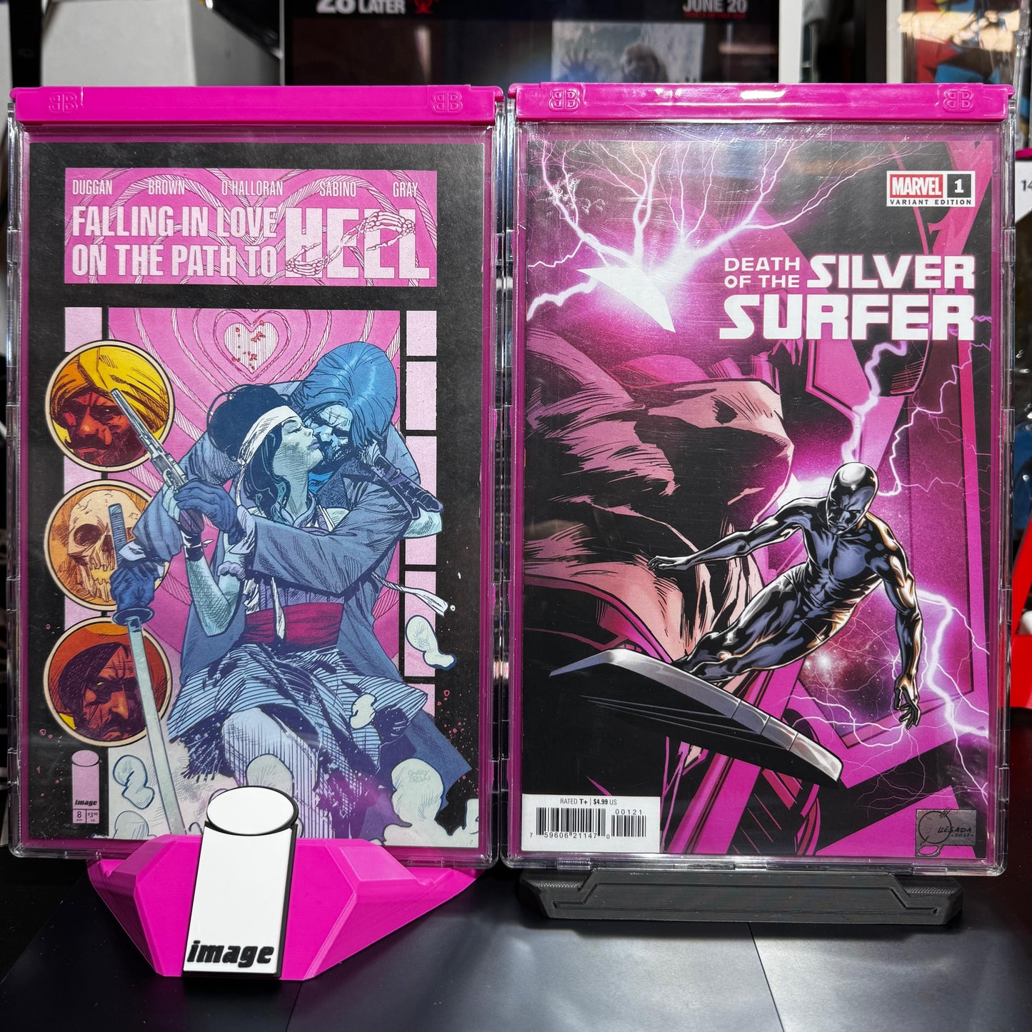 Pink SILVER Age Size ComicCapsule