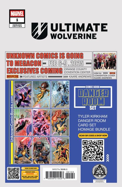 [Signed by Tyler Kirkham] Ultimate Wolverine #1 Unknown Tyler Kirkham Excl Prem Virgin Var