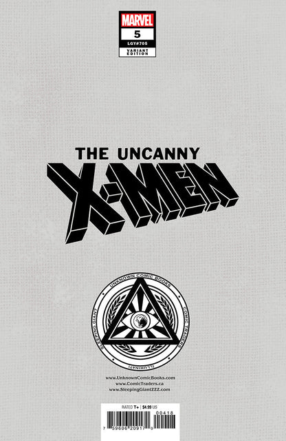 [Signed by Tyler Kirkham] UNCANNY X-MEN #5 Kirkham Unknown Tyler Kirkham Exclusive Virgin Var