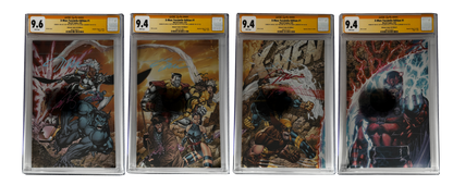 [TRIPLE SIGNED CGC YELLOW LABEL 4 PACK FOIL] X-Men 1991 #1 Facsimile Jim Lee | Claremont | Williams Cover Var [Set #3]