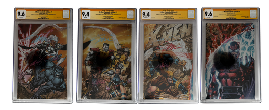 [TRIPLE SIGNED CGC YELLOW LABEL 4 PACK FOIL] X-Men 1991 #1 Facsimile Jim Lee | Claremont | Williams Cover Var [Set #2]
