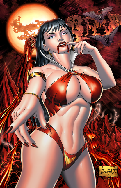 Vampirella #1 Virgin signed variant Ltd 500 w/ Coa