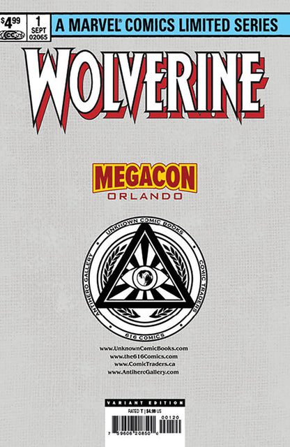 [Signed by Kaare Andrews] [FOIL] WOLVERINE BY CLAREMONT & MILLER #1 FACSIMILE EDITION [NEW PRINTING] UNKNOWN COMICS KAARE ANDREWS EXCLUSIVE MEGACON VAR [IN STOCK]