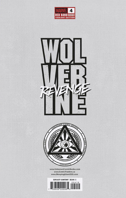 [Signed by Hickman] Wolverine: Revenge - Red Band #4 Unknown Comics Suayan Convention Exclusive Var Explicit Content [INST]