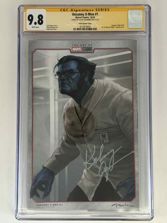 [Signed by Kelsey Grammar] Uncanny X-Men #1 CGC 9.8 Yellow Label Andy Park Exclusive Virgin Var