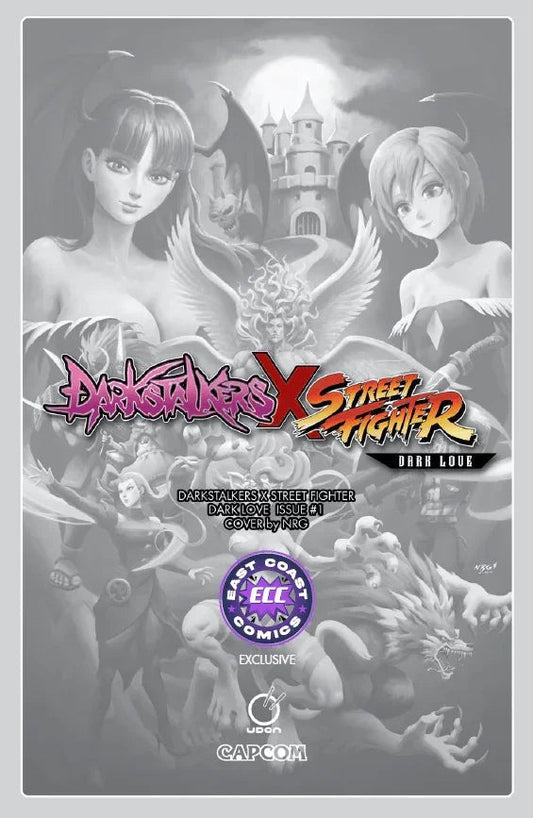 Darkstalkers x Street Fighter Dark Love #1 - ECC Exclusive NRG Virgin Variant