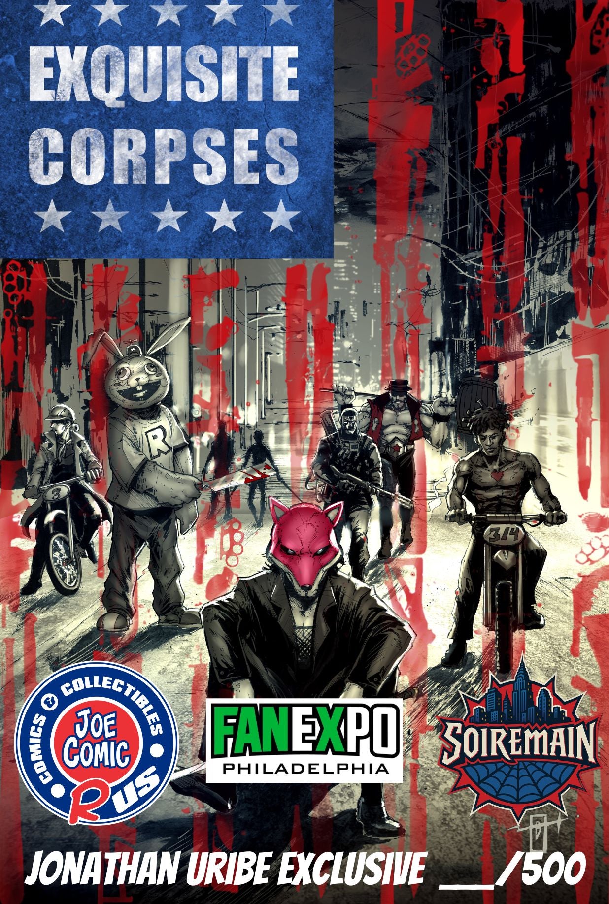 Exquisite Corpses #13 by Jonathan Uribe LTD 500 w/coa Philly Fanexpo Exclusive