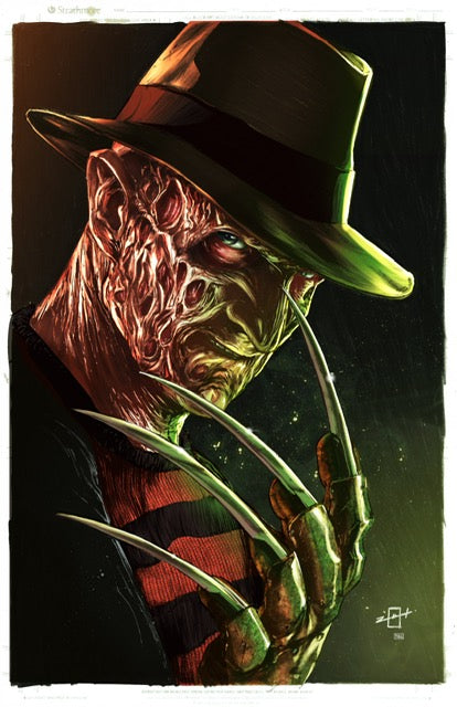 Freddy Fame embossed foil ltd 50 By Jonathan Uribe Baltimore Comicon Exclusive