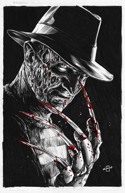 Freddy Fame embossed spot foil ltd 50 By Jonathan Uribe Baltimore Comicon Exclusive